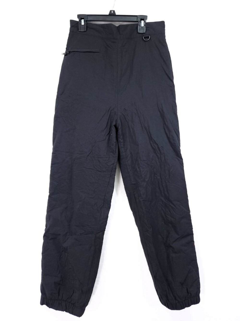Roffe Womens Ski Pants Medium 27x29 Black Full Side Zips Insulated Snowboard